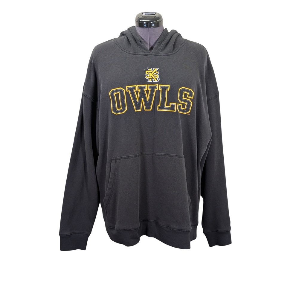 Champion Kennesaw State Owls Hoodie Mens 2XL Charcoal Embroidered KSU Varsity